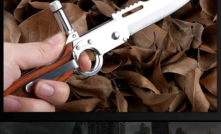 Mini Pocket Knife Stainless Steel Titanium Tactical Knife Multi-tool Survival Hiking Switching Blade Defense Outdoor knives