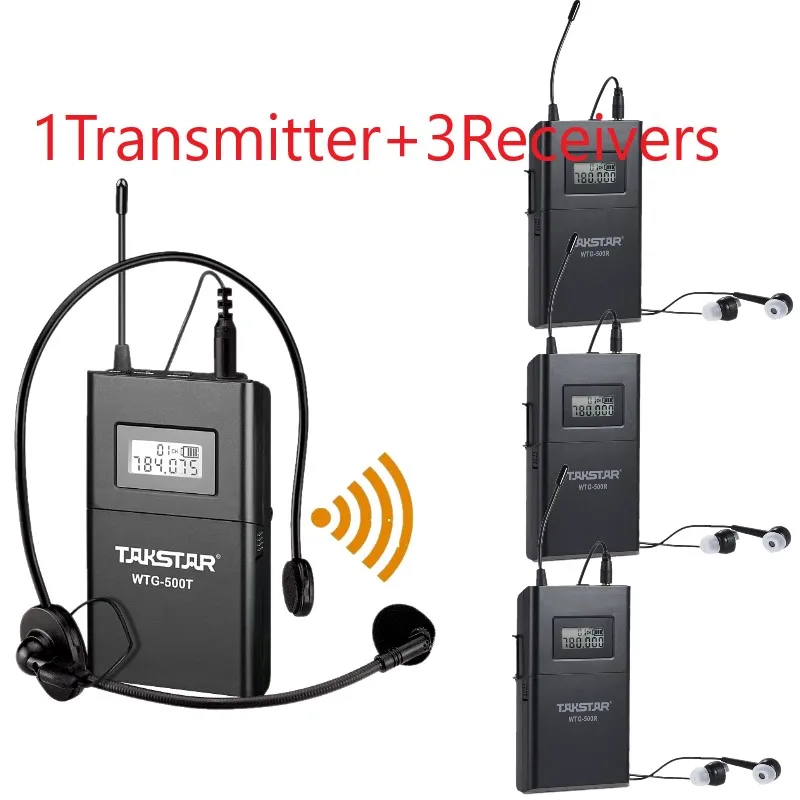 Беспроводная система туристического гида Takstar WTG 500 / WTG500 UHF для гида/Синхронный