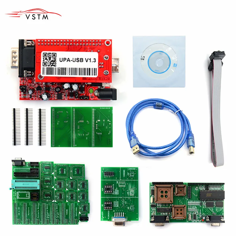 Лучший программатор ЭБУ UPA 2018 Usb V1.3 с полным адаптером бесплатной