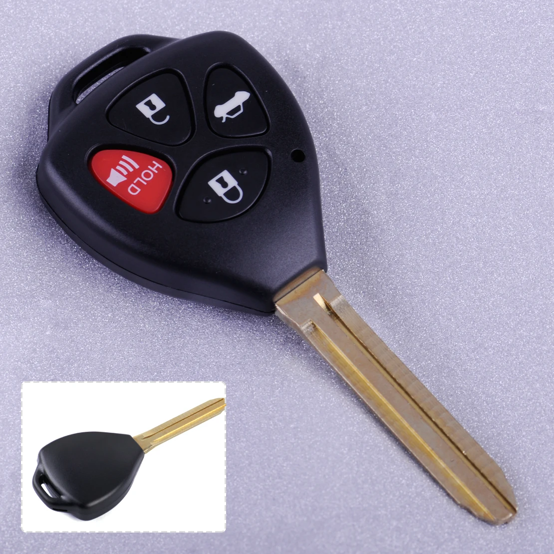beler Remote Key Shell Case Fob Fit for TOYOTA Camry Avalon Corolla