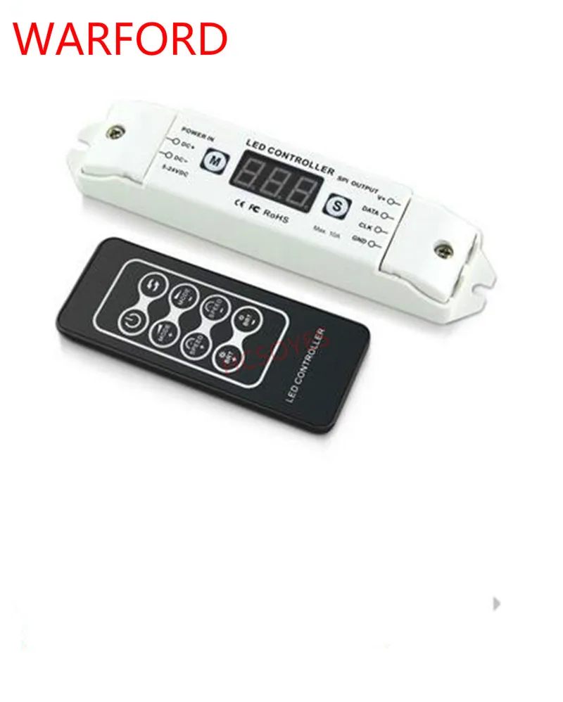 

DC5V 12V 24V BC-201 LED Pixel SPI Strip Controller Digital Addressable Control 2801 2811 2812 6803 8806 IC Tape Strip Lights