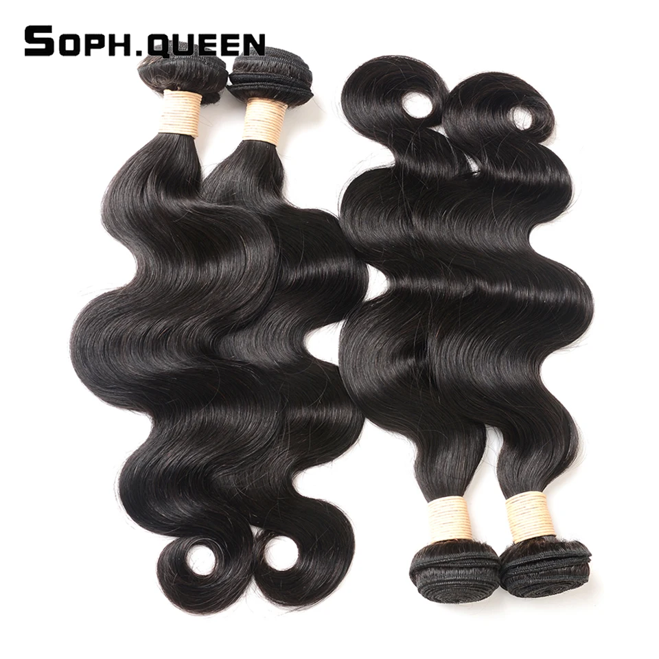 Soph Queen Hair Body Wave Indian Hair Bundles Double Machine Weft 100% Remy Human Hair Bundles Can Buy With Closure 8-26inches Soph Queen Hair Body Wave Indian Hair Bundles Double Machine Weft 100% Remy Human Hair Bundles Can Buy With Closure 8-26inches