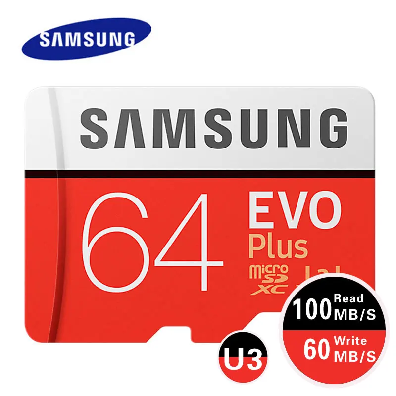 SAMSUNG Micro SD карта 32 Гб 64 Гб класс 10 карта памяти EVO+ EVO Plus MicroSD 128 ГБ 256 ГБ TF Карта SDXC cartao de memoria