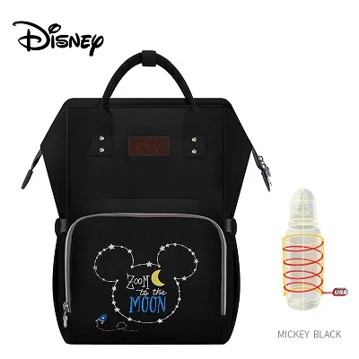 Disney большая емкость USB Водонепроницаемая сумка для подгузников ткань Оксфорд изоляционные сумки бутылочки для кормления сумка для хранения Мумия дорожный рюкзак - Цвет: 5
