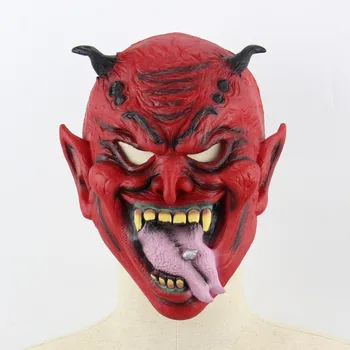 

Halloween Mask Red Men's Devil Demon Mask