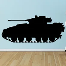 Nuevo Llegado 3 Tamaño Tanque de Armas Del Ejército de Vinilo Etiqueta de La Pared Mural Art Parvulario Tatuajes de Pared Decorativos Y-644