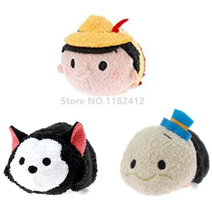 

Mini Cute Figaro Cat Jiminy Cricket Cleo Fish Plush Toy Stack Kawaii Smartphone Screen Cleaner Kids Toys for Children Gifts