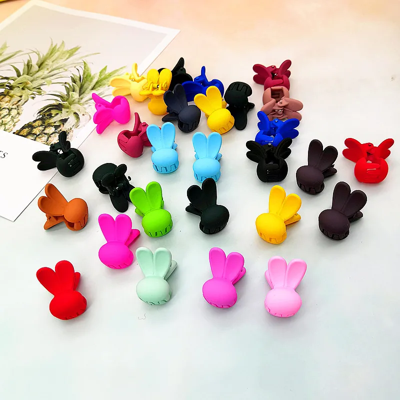 30PCS cartoon animal candy colorful mini hair claw clip bear bunny rabbit jaw clip hair accessories for toddlers kids girls