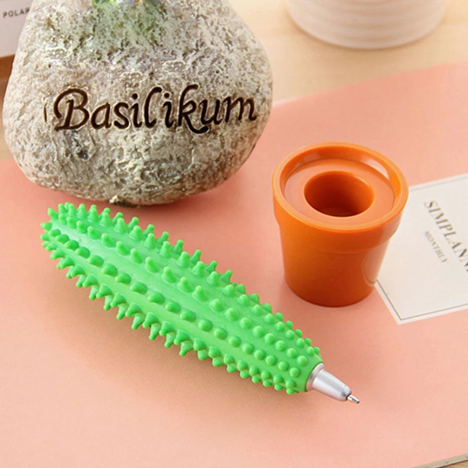 New-1-Pcs-Creative-Novelty-Cartoon-Cactus-Ball-Point-Pen-Student-Teacher-Writing-Ball-Point-Pen