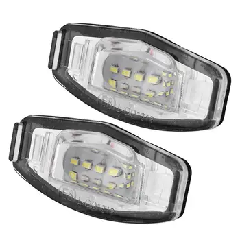 

2 pcs ABS Car License Plate LED Light Lamp energy saving eco-friendly heat resistant Fits for Honda-Civic VII4 / 5D 2001-2005