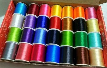 

Free shipping polyester & metallic embroidery thread DIY handwork embroidery thread machine thread 84pcs/box wholesale sell