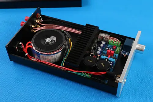 Законченный LM3886TF стерео аудио усилитель с Чехол трансформатор 60 Вт+ 60 Вт