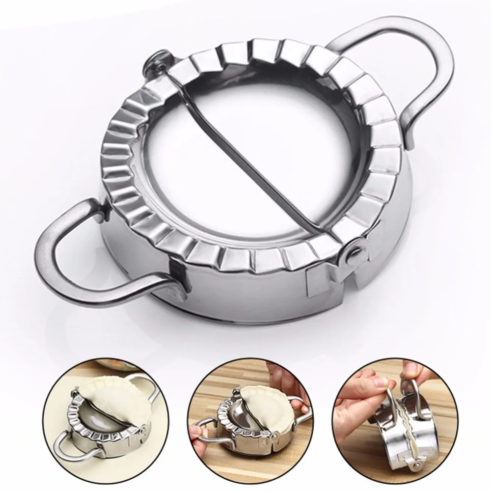 Kitchen Tools Dumpling Jiaozi Maker Mould Eco-Friendly Pastry Stainless Steel Wraper Dough Cutter For Making | Дом и сад
