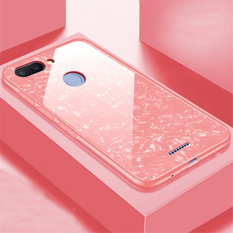 For-Xiaomi-Redmi-6A-Case-Luxury-Tempered-Glass-Hard-Back-Cover-Soft-Frame-Shockproof-Phone-Skin8