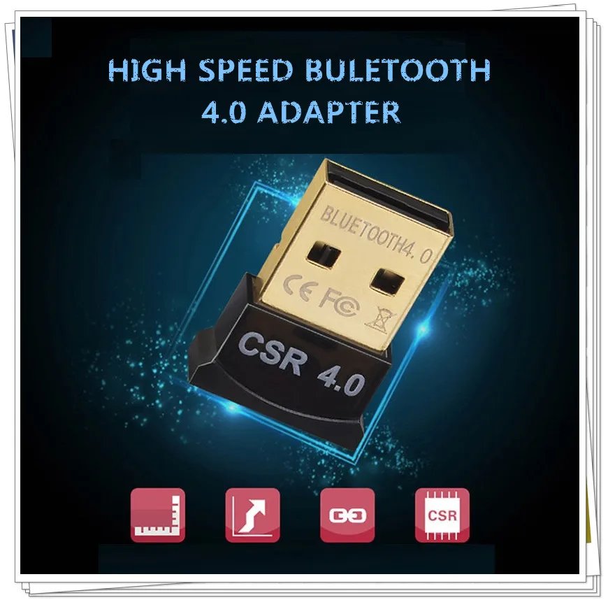 Mini USB Bluetooth адаптер V4.0 CSR двойной режим Беспроводной Bluetooth Dongle 4,0 передатчик для Windows 10 Win 7 8 Vista XP ноутбук
