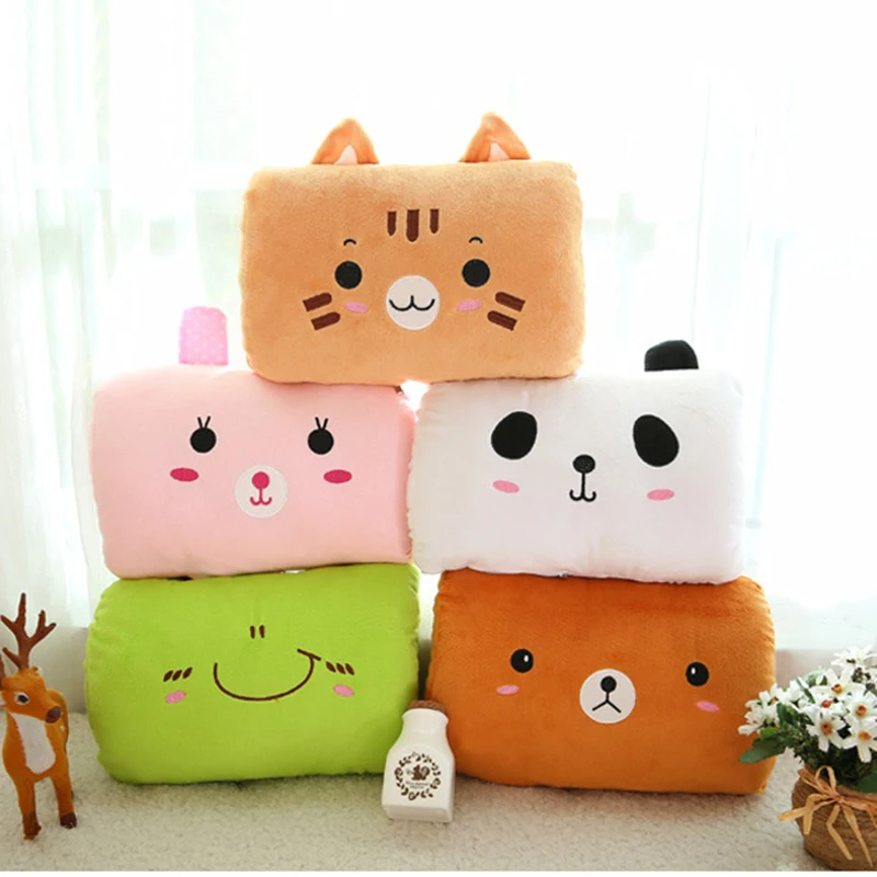 Cute Cartoon Colorful Hand Po Hand warmer USB Electric Heater Plush