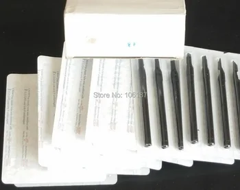 

9FT Size 50PCS Plastic Black Long Tattoo Grip Needles Tips nozzles Long Size Tattoo Tips