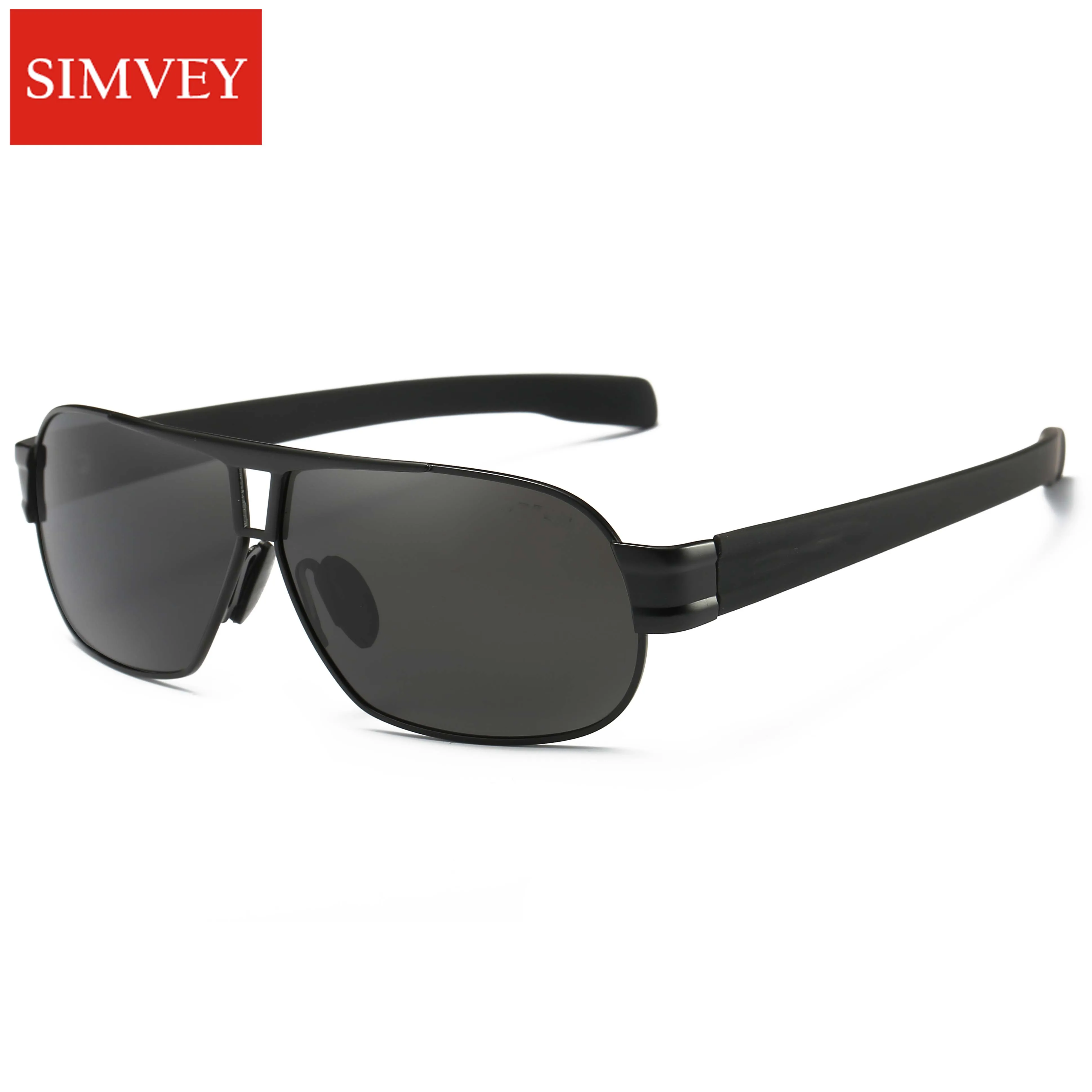 

Simvey Men Classic Retro Driver Sun Glasses Luxury Aluminum HD Polarized Sunglasses Defending Coating Lens Male Driving Shades
