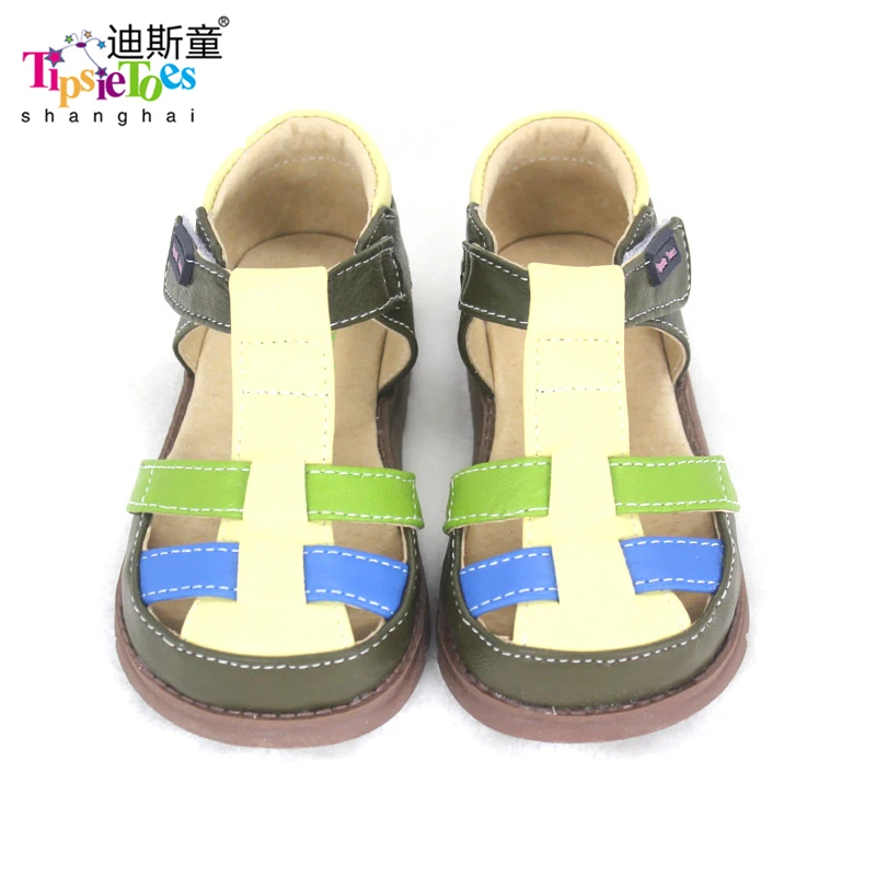 TipsieToes бренд высокое качество Овчина кожа nmd Дети сандалии обувь для мальчиков и девочек Новинка лето мода 61004