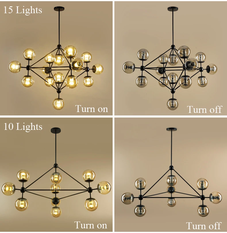 Lustre de Iluminação Design Italiano Globo Sala Estar Quarto Cozinha Ilha Lustre Bolha Vidro Preto Cor Ouro Rosa 5 Design italiano globo lustre de iluminação sala