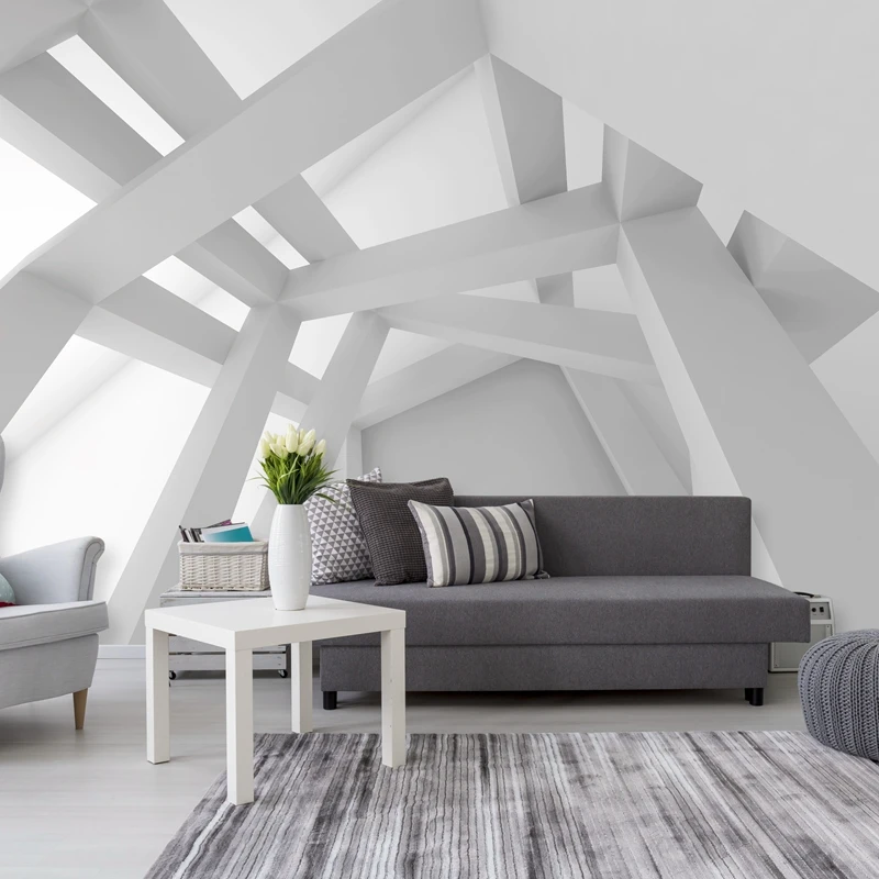 Beibehang Custom Papel De Parede 3d Abstracte Meta... – Grandado