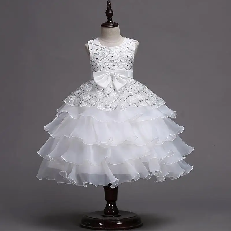 

Princess Flower Girl Dress Summer Tutu Wedding Birthday Party Dresses For Girls Children's Costume Teenager Prom Designs