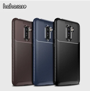 

500pcs Luxury Carbon Fiber Soft TPU Gel Silicone Rubber Matte Shockproof Case Armor Cover For Xiaomi Mi 10 Pro 9 9T POCO F1 CC9