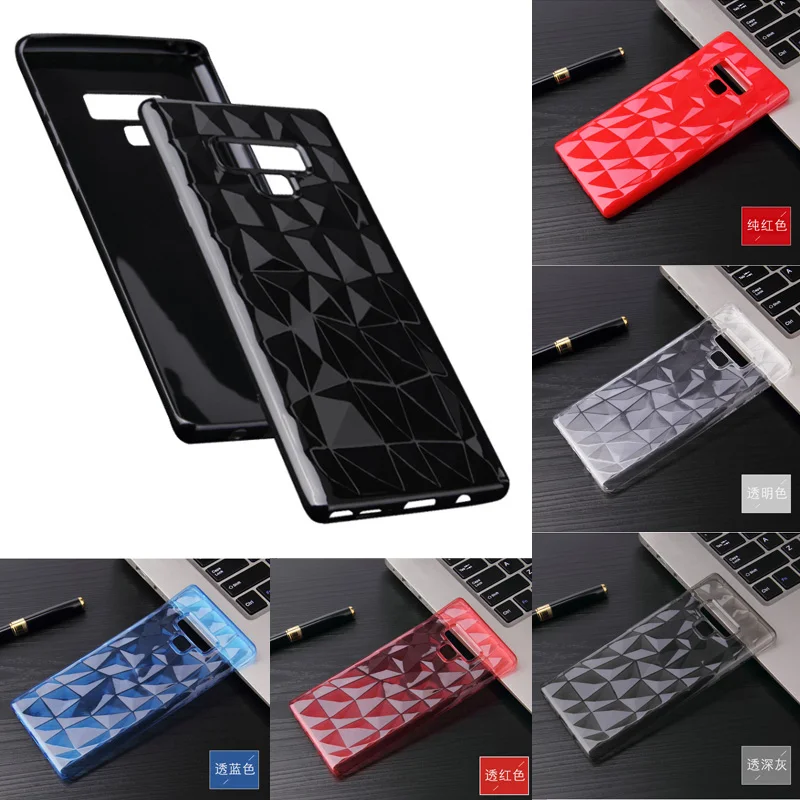 

For Samsung note9 diamond pattern TPU soft shell A750 A8 A9 2018 mobile phone shell note8 ultra-thin diamond protective shell