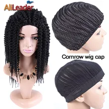 Alileader – bonnets de perruque tressés en Cornrow, de bonne qualité, faciles à coiffer, nouveaux outils bon marché, bonnet Crochet pour perruques, 2 pièces