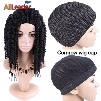 

Alileader Cornrow Wig Caps Good Quality Braided Wig Cap Easy Cap For Hair Braiding New Cheap Wig Tools Crochet Cap For Wigs 2Pcs