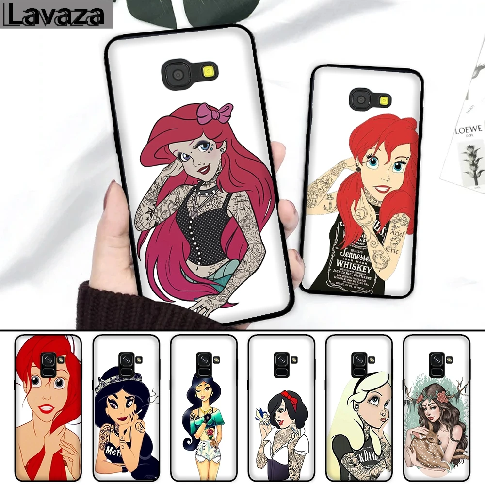 

Lavaza 33FF Tatton Princess Girls Silicone Case for Samsung A3 A5 2016 2017 A6 Plus A7 A8 A9 J6 2018