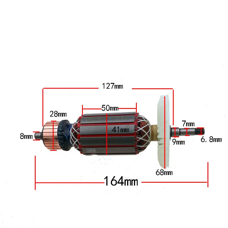 AC220V-240V 340651G 340651F статор поле 3605751e арматура ротора 999043 Замена для HITACHI CM4SB2 110 аксессуары для электроинструмента - Цвет: Armature rotor