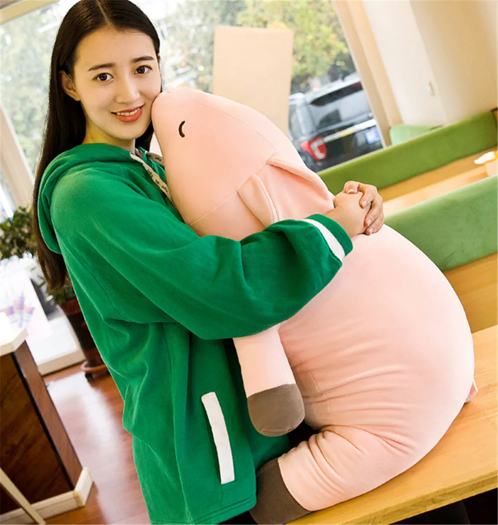 Fancytrader Large Soft Lying Pink Piggy Plush Toy Stuffed Fat Animals Pig Doll Pillow 80cm 100cm 120cm8