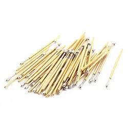 

50 Pcs PM75-E 1.3mm Convex Tip 27.8mm Length Spring Testing Probes Pin