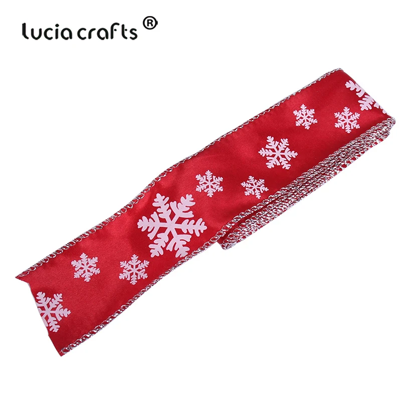 2 ярдов/партия 40 мм рождественские жаккардовые атласные ленты с краем Снеговик лента для рождественской елки DIY материалы ручной работы P0614 - Цвет: Style 7