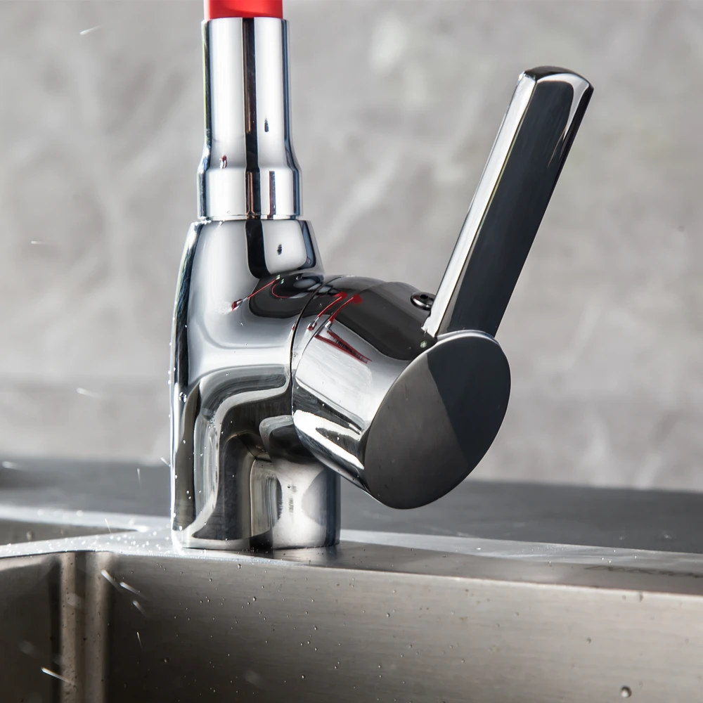 Business Style Silica Gel Nose Any Direction Rotating Kitchen Faucet Cold and Hot Water Mixer Torneira Cozinha Single Handle Tap11