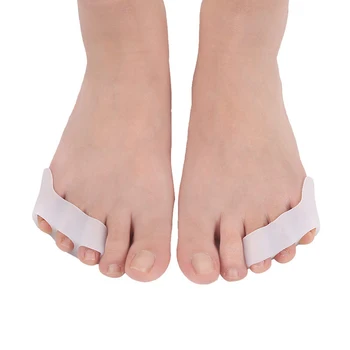 

3Pairs/Lot Silicone Toe Corrector Finger Valgus Toe Separator Small Toe Manicure Protector Foot Care Pain Relief Feet Care Tool