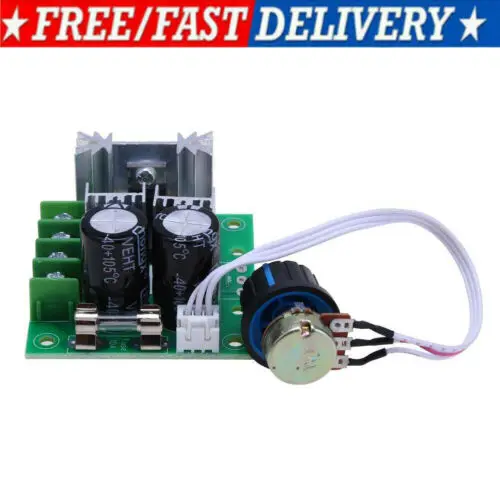 

12V to 40V 10A PWM DC Motor Speed Control Switch Controller Volt Regulator Dimmer