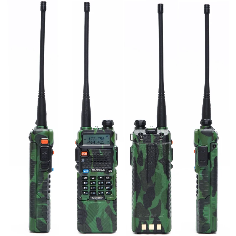 2 шт. Baofeng UV-5R 3800 мАч рация 5 Вт Двухдиапазонная UHF 400-520 МГц VHF 136-174 МГц двухстороннее радио CB Ham Радио+ NA-771 антенна