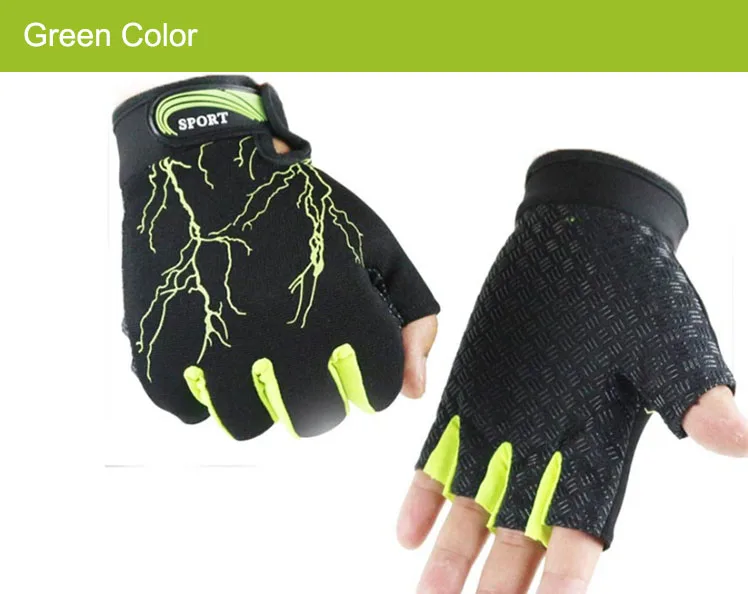 WBL Для мужчин женские перчатки для тренажерного зала Спорт на открытом воздухе Половина Finger варежки упражнения Вес подъема перчатки для