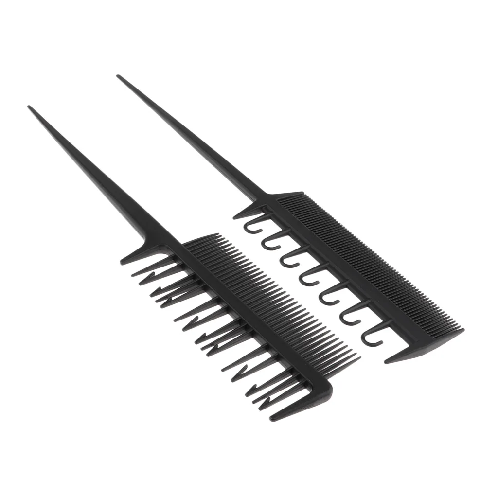

2Pcs Flexible Weaving & Sectioning Foiling Combs for Highlights, Lowlights, Coloring, Balayage, Microbraiding, and More