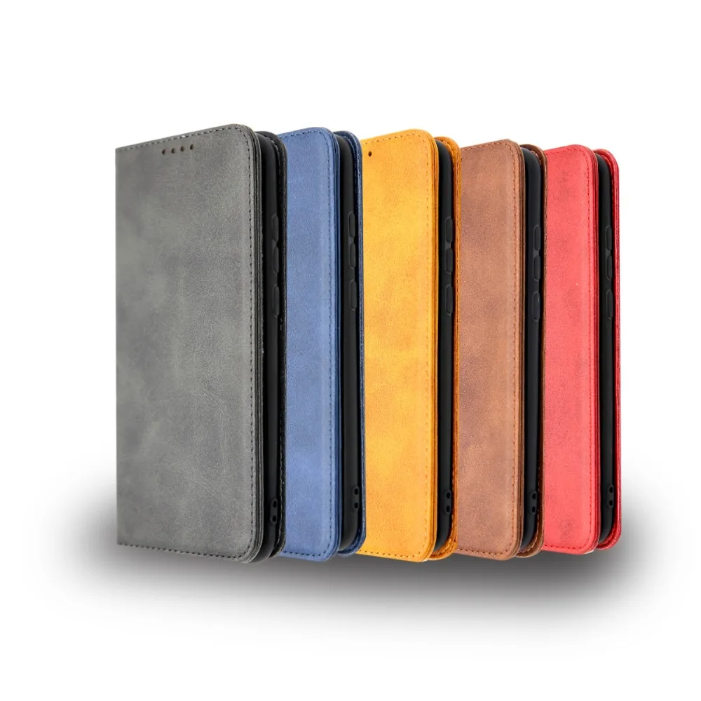 

Luxury Leather Wallet Magnetic Card Holder Flip Case Cover For Huawei P Smart 2019