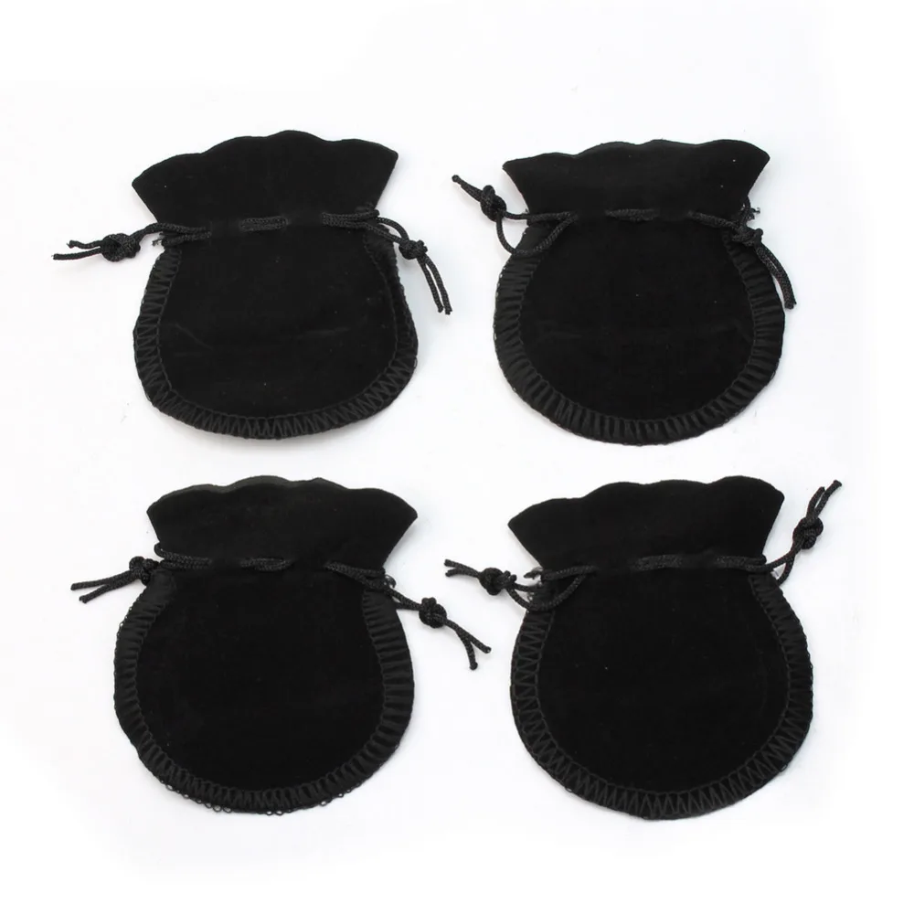 50//20x Terciopelo Negro Joyería Cordón Bolsas de regalo bolsas de boda ~ 2017 al por mayor