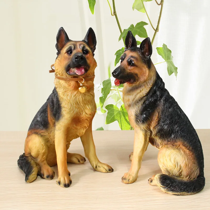 

Wolfhound Figurines Miniatures Decoration Crafts German shepherd Resin Home decoration accessories Europe Animal Home decor