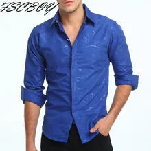 Мужские деловые рубашки в повседневном стиле Новое поступление мужская брендовая одежда FSCBOY Яркая Цветная Мужская рубашка с длинными рукавами