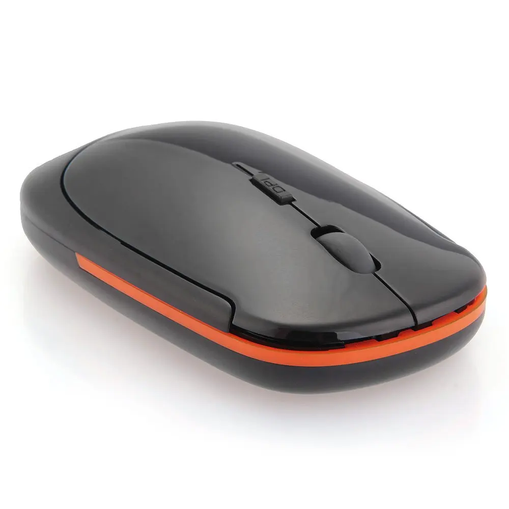 Беспроводная мини-мышь, светодиодный, оптическая компьютерная мышь, 4 кнопки, игровая мышь, геймерские мыши, 2,4G, USB приемник для дома и офиса