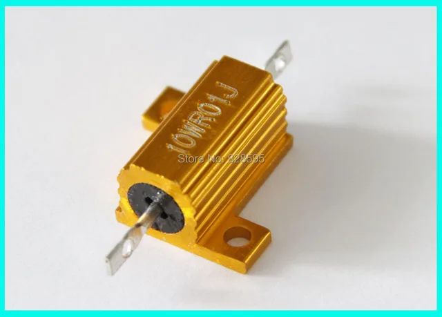 4-Pack 100 Ohm 50W Aluminum Housed Wirewound Resistors - US Stock, Heavy Duty Metal Case