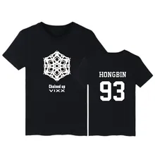 Summer Kpop Vixx T Shirt Women Short Sleeve Harajuku Cotton T-Shirt Member Name Fans Plus Size Camiseta 2017