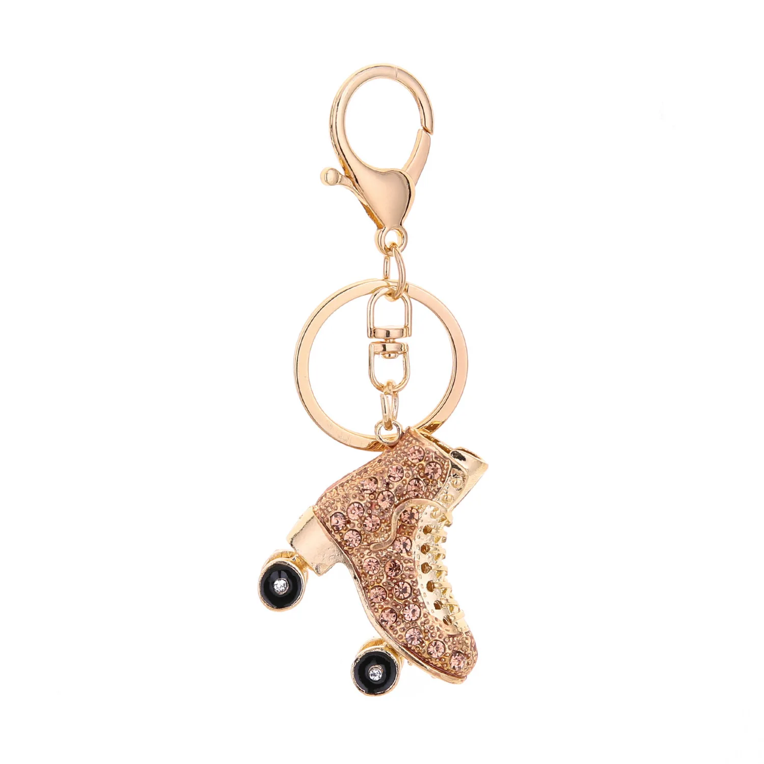 

Missxiang Lovely Roller Skates Shoe Crystal Rhinestone Keychain Handbag Men Women Car Llaveros Brelok Pendant Gift Wholesale