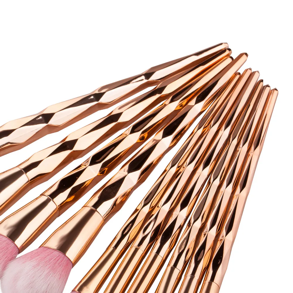 1pcs Diamond Shape Rainbow Handle Makeup Brushes Set Foundation Powder Blush Eye Shadow Lip Brushes Face Beauty Makeup Tools Kit 1pcs Diamond Shape Rainbow Handle Makeup Brushes Set Foundation Powder Blush Eye Shadow Lip Brushes Face Beauty Makeup Tools Kit